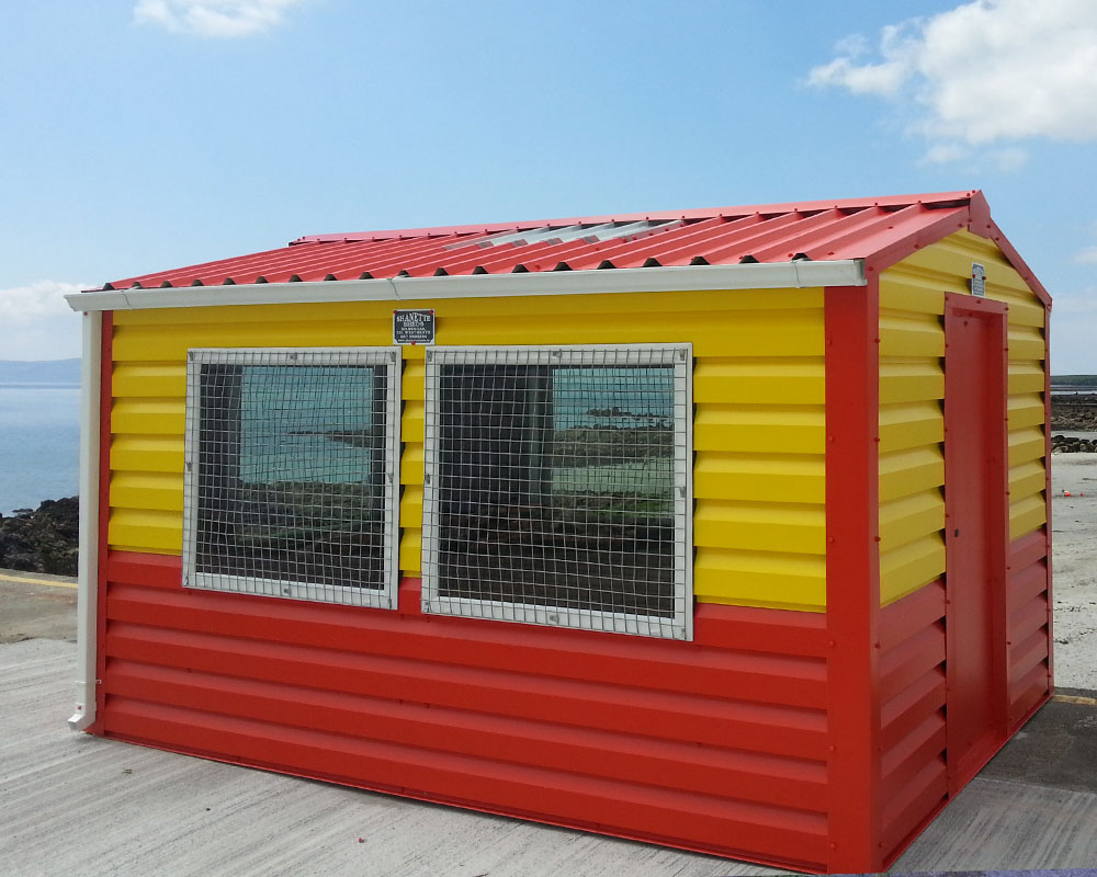 beach hut building