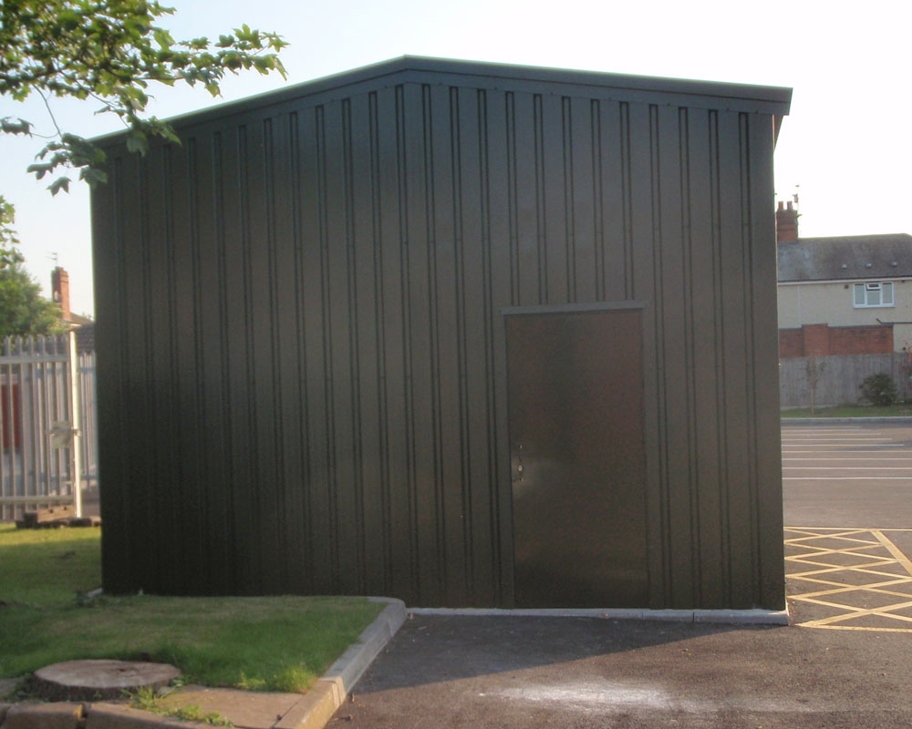 temporary steel stores unit